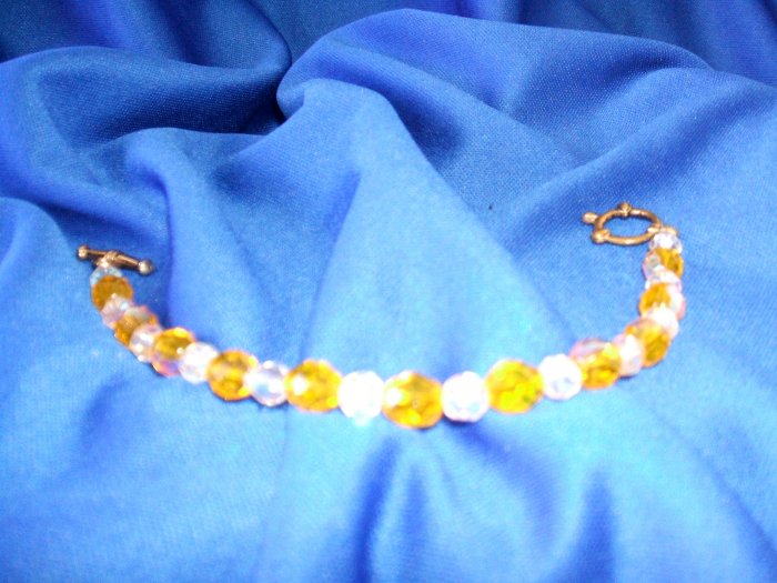 Amber Crystal Bracelet