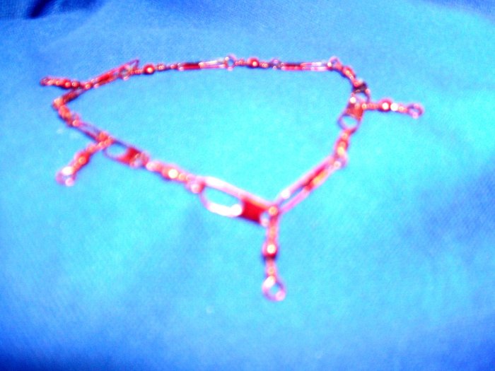 Red Swivel Charm Bracelet