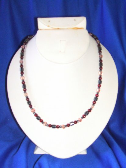 Wine & Crystal Magnetic Necklace