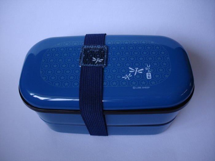 Blue Dragonfly 2 Tier Bento Box