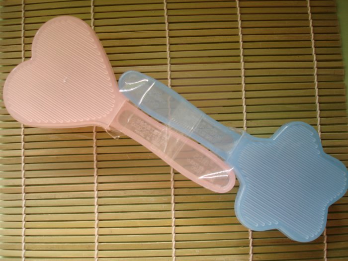 Set of 2 Onigiri Paddle Rice Molds, Heart and Flower