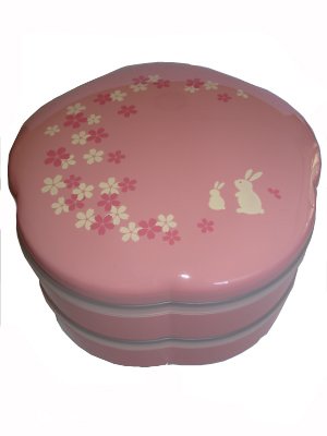 2 Tier Family Size Pink Sakura Bento Box