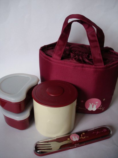 BLUE Rabbit "Usagi" Thermal Bento Set