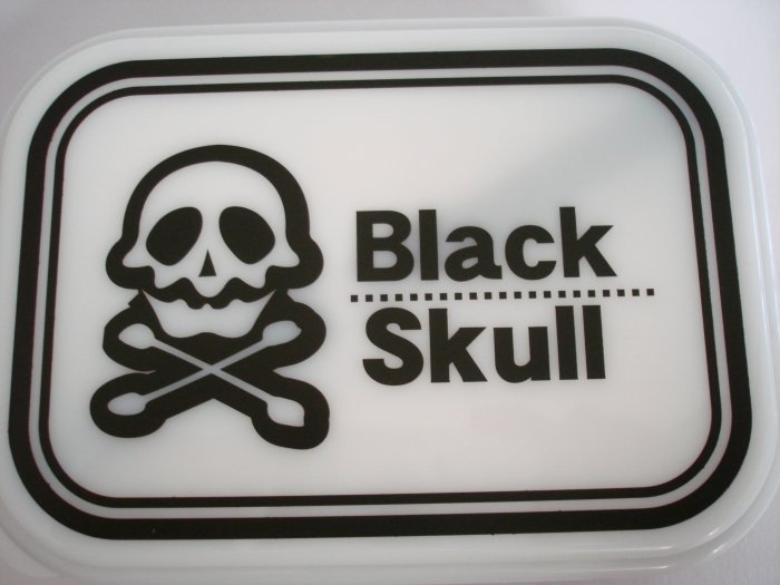 Black Skull One Tier Bento Box
