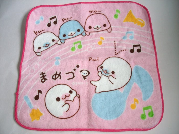 San-X Mamegoma Oshibori, pink