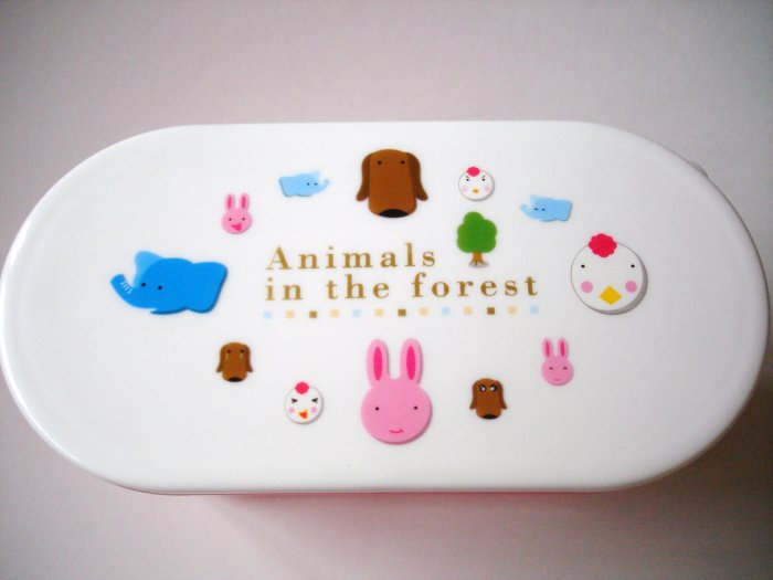 Animals in the Forest 2 Tier Bento Box