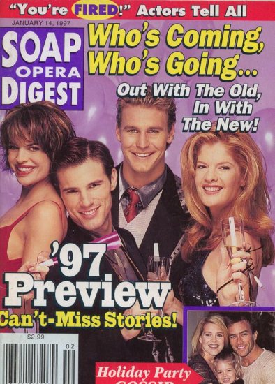 Soap Opera Digest magazine 1 14 97 Lisa Rinna Austin Peck
