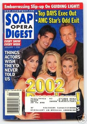 Soap Opera Digest Magazine 1 1 2002 Kristian Alfonso G Gering
