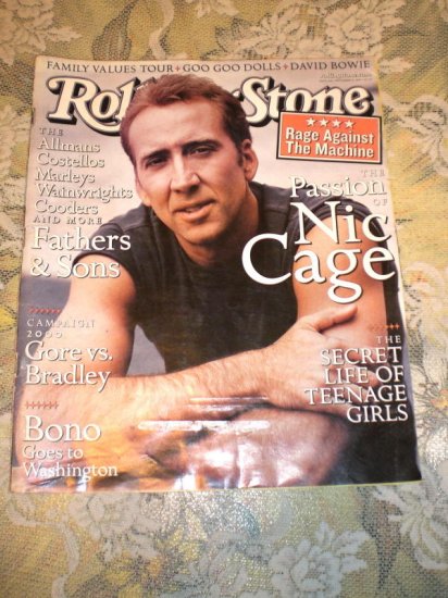 November 11 Rolling Stone Magazine Nicolas Cage 825 11 11 1999