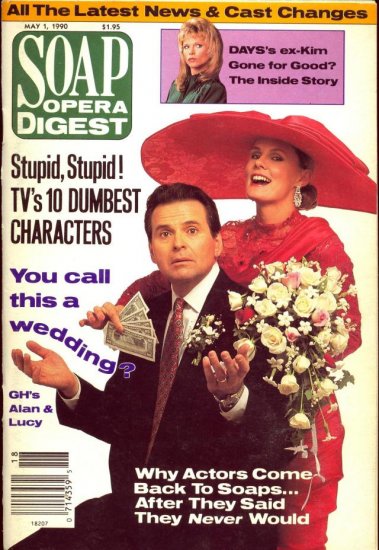 Soap Opera Digest 5 1 90 Stuart Damon Lynn Herring