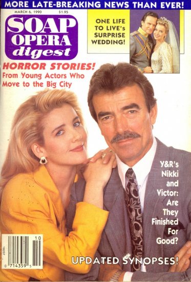 Soap Opera Digest 3 6 90 Nikki & Victor YR Magazine