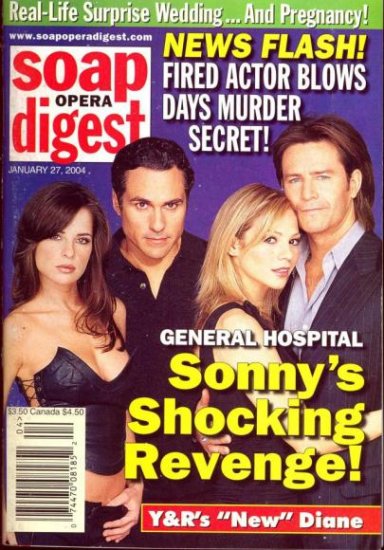 Soap Opera Digest 1 27 2004 Kelly Monaco Ted King