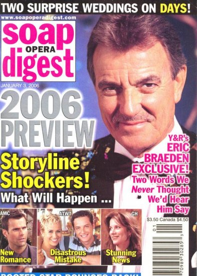 Soap Opera Digest 1 3 2006 Preview Eric Braden exclusive magazine