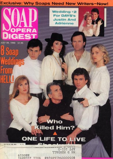 Soap Opera Digest 5 29 1990 Soap Weddings from Hell