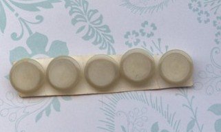 5 Vintage Sage Green Buttons Plastic Button