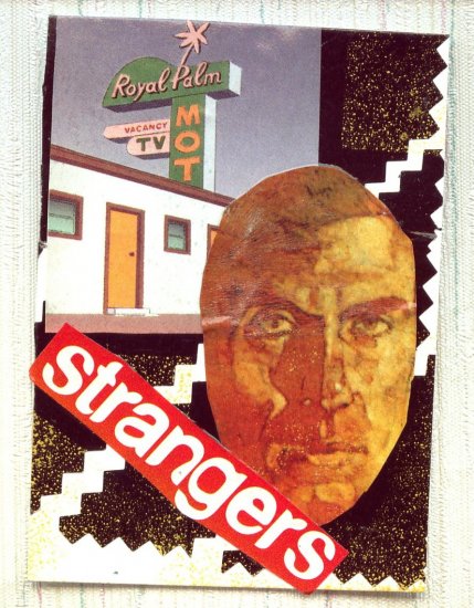 ACEO Card Strangers Collage Art Card
