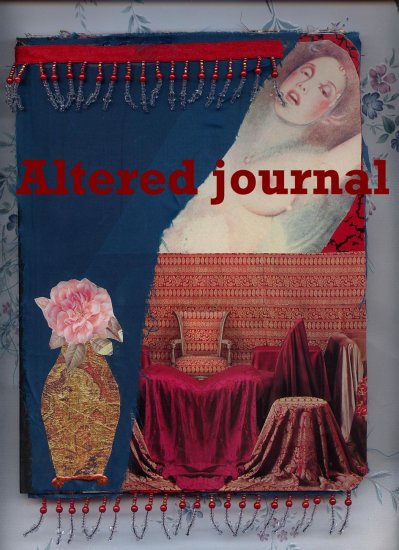Altered Composition Journal OOAK Nude woman bathing Journals