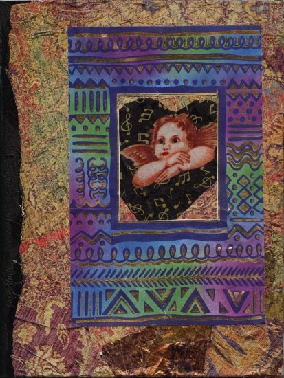 Altered Composition Journal OOAK Framed Angel Journals