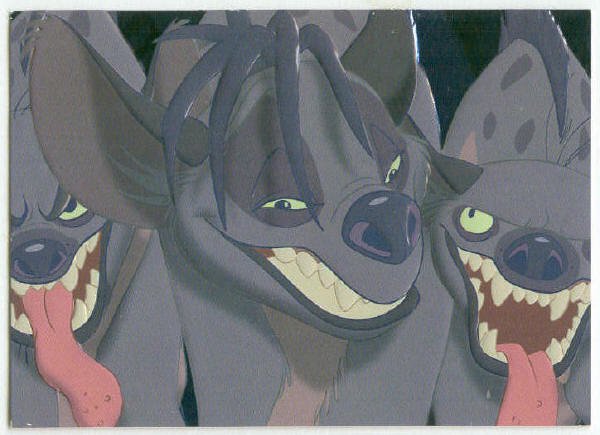 Lion King 1994 Series 1 #F9 Foil Card Shenzi Banzai Ed