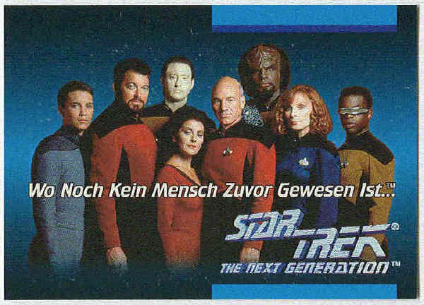 Star Trek TNG #O1C German Language Trading Card