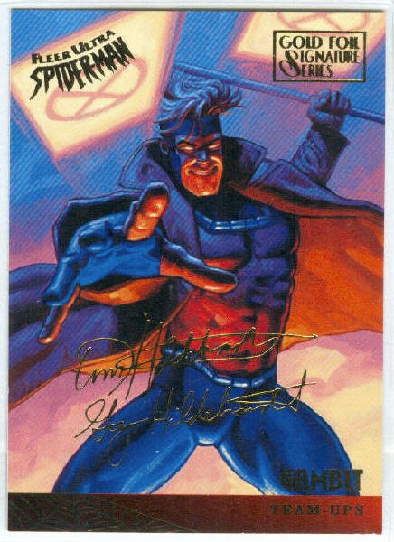 Spider Man Fleer Ultra Gold Foil Signature Gambit