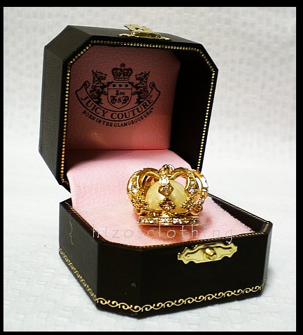 Authentic Juicy Couture Royal Pave Crown Pearl Charm