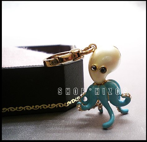 Authentic Rare Juicy Couture Pave Octopus Charm NIB