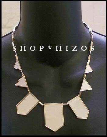 HOUSE of HARLOW CREAM TRIANGLE NECKLACE
