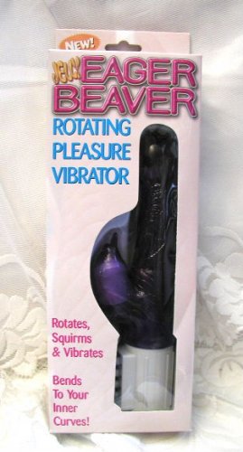NEW Pleasure Machine EAGER BEAVER jelly vibrator dildo squirms rotates FREE SHIPPING