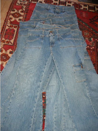 9 NEW denim cargo pants BOX LOT Resale FREE SHIPPING