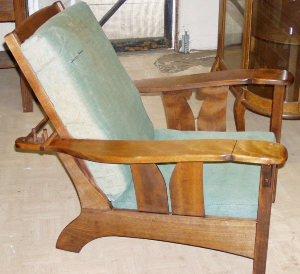 John Dunn signed mission arts&crafts morris chair