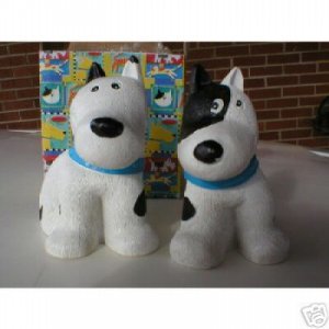 Brand New Bull Terrier Bookends Book ends Spuds NIB MacKenzie