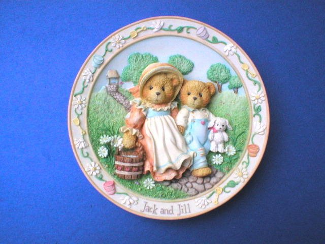 Collector Plates Enesco Jack & Jill Cherished Teddies Nursery Rhyme Collection Plate