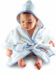 A Luxury Robe with Blue Trim