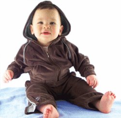 An Ultimate Sweat Suit with White Trim 2T