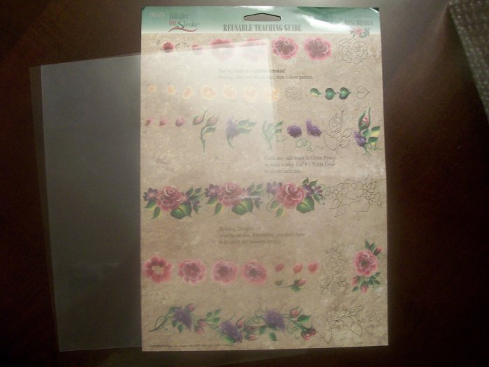 PLAID One Stroke Reusable Teaching Guide #1136 Roses MINI Design