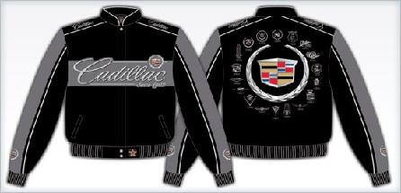 CADILLAC ADULT emblem BLACK TWILL JACKET