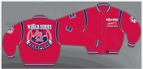 St. Louis Cardinals World Series Champions Adult Wool & Leather Reversible Jacket