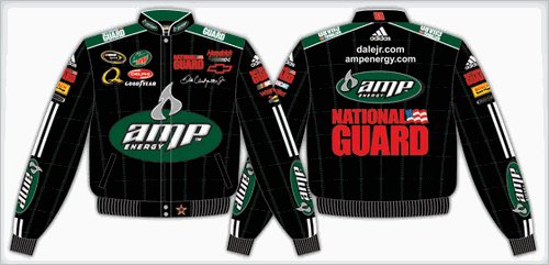 2008 DALE EARNHARDT JR. / AMP ADULT BLACK TWILL JACKET