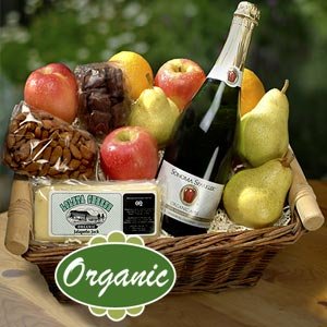 Earthly Delights Organic Fruit gift Basket