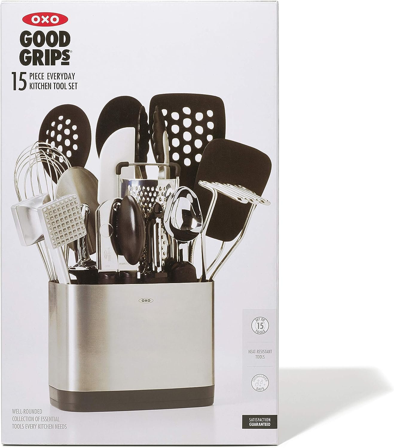 Oxo Good Grips Piece Everyday Kitchen Utensil Set Silver