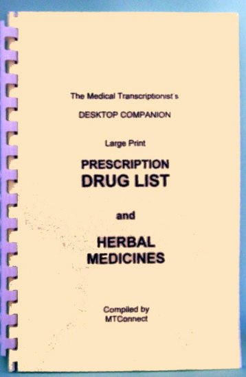 DRUG LIST