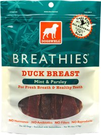 DOGSWELL BREATHIES DUCK 15 OZ