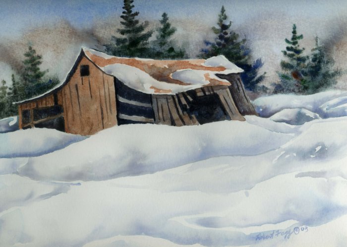 Winter Barn