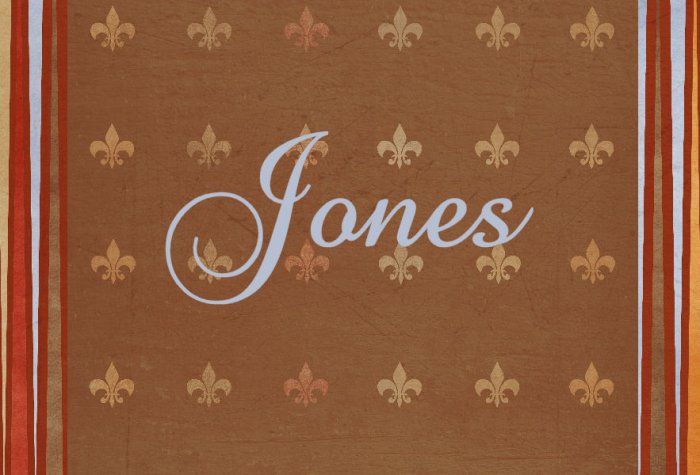 Fleur de Lis Brown & Blue PERSONALIZED Note Cards