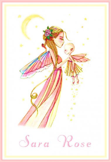 Mother & Child Fairy Fairies PERSONALIZED Note Cards