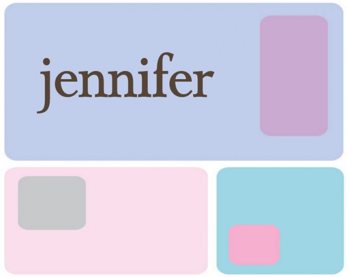 Retro Squares PERSONALIZED Note Cards Stationery