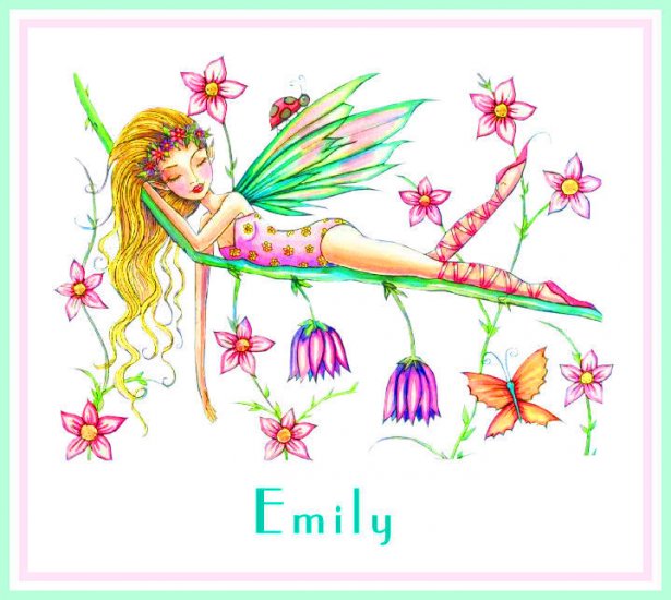 Sleeping Fairy Fae PERSONALIZED Note Cards Stationery
