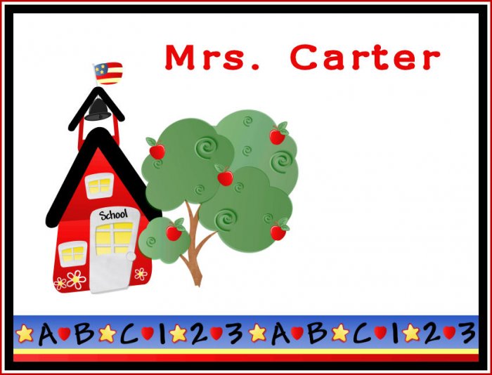 Teacher Gift School Bell PERSONALIZED Note Cards