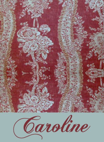 Toile Vintage Burgundy PERSONALIZED Note Cards